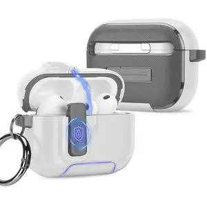 Compatible with AirPods Pro 3 Case with Phone Stand, Precise Fit Design for Apple AirPods Pro 3rd Cover (White) Compatible with AirPods Pro 3 Case with Phone Stand, Precise Fit Design for Apple AirPods Pro 3rd Cover (White)