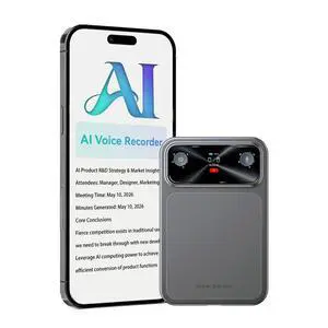 AI Voice Recorder Pocket 16GB Dual Mic 118+ Languages Transcription | AI Note Taking Device, Meeting Recorder, AI Note Taker, Dual Microphone, APP Control,iOS & Android Compatible AI Voice Recorder Pocket 16GB Dual Mic 118+ Languages Transcription | AI Note Taking Device, Meeting Recorder, AI Note Taker, Dual Microphone, APP Control,iOS & Android Compatible