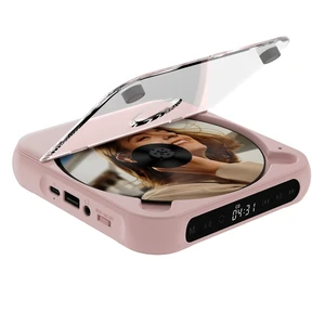 Portable CD Player with Bluetooth 5.3 Transmitter, 2000mAh Rechargeable, Built-in HiFi Dual Speakers, Supports CD/USB/AUX, LCD Display, Headphones Included for Home/Car Pink Portable CD Player with Bluetooth 5.3 Transmitter, 2000mAh Rechargeable, Built-in HiFi Dual Speakers, Supports CD/USB/AUX, LCD Display, Headphones Included for Home/Car Pink