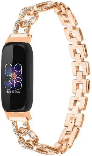 Bracelet Compatible with Fitbit Inspire 3 Rhinestone Diamond Metal Stylish Bling Adjustable Strap Wristband Compatible with Fitbit Inspire 3 Bracelet Compatible with Fitbit Inspire 3 Rhinestone Diamond Metal Stylish Bling Adjustable Strap Wristband Compatible with Fitbit Inspire 3