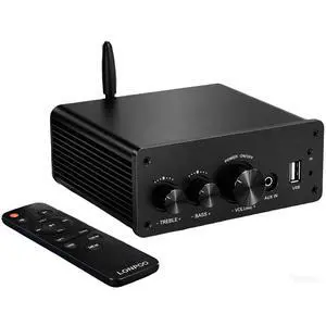 200W Bluetooth Audio Amplifier with DAC for Bookshelf Speaker HiFi | TPA3116 Chip, 2.0 Channel, Optical Coaxial USB RCA Aux Input, Plug and Play, Low Distortion, Black 200W Bluetooth Audio Amplifier with DAC for Bookshelf Speaker HiFi | TPA3116 Chip, 2.0 Channel, Optical Coaxial USB RCA Aux Input, Plug and Play, Low Distortion, Black