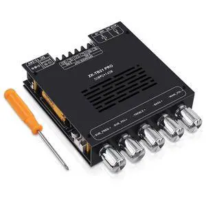 Bluetooth Audio Amplifier Board, ZK-TB21PRO 2.1CH 50W×2+145W Subwoofer Amp | with USB Lossless Decoding, SOP8/DIP8 Dual Package, Mic & Subwoofer Expansion Ports, Enhanced Heat Sink Bluetooth Audio Amplifier Board, ZK-TB21PRO 2.1CH 50W×2+145W Subwoofer Amp | with USB Lossless Decoding, SOP8/DIP8 Dual Package, Mic & Subwoofer Expansion Ports, Enhanced Heat Sink