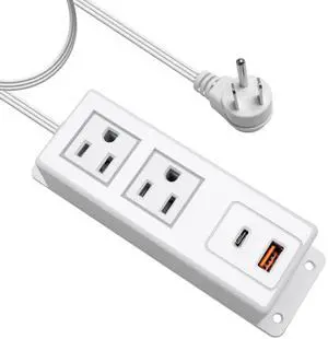 Multiple Plug Outlet with USB C 20W Wall Mounted Power Strip Under Desk Mountable Extension Cord with PD Type C Flat Plug Power Station for Home Workshop Dorm Travel White Multiple Plug Outlet with USB C 20W Wall Mounted Power Strip Under Desk Mountable Extension Cord with PD Type C Flat Plug Power Station for Home Workshop Dorm Travel White