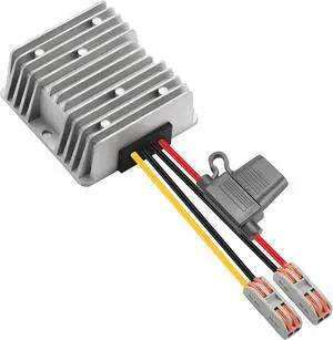 20-72V to 12V 10A 120W Waterproof DC-DC Buck Converter with Fuse | Step Down Converter for Automotive, Led Lights, Construction Sites, Tools 20-72V to 12V 10A 120W Waterproof DC-DC Buck Converter with Fuse | Step Down Converter for Automotive, Led Lights, Construction Sites, Tools