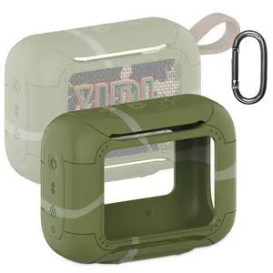 Silicone Cover Case for JBL Go 5 Portable Bluetooth Speaker | Protective Case for Go 5 Speaker, Shockproof Drop-Protection Cover with Carabiner (Squad) Silicone Cover Case for JBL Go 5 Portable Bluetooth Speaker | Protective Case for Go 5 Speaker, Shockproof Drop-Protection Cover with Carabiner (Squad)