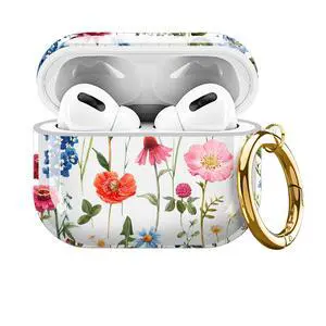 for Cute Airpods Pro 3 Case Clear, Soft TPU Air Pods Pro 3rd Generation Cover Protective Skin Girl Women with Gold Keychain for iPod Pro 3 Gen 2025 - Beautiful Floral for Cute Airpods Pro 3 Case Clear, Soft TPU Air Pods Pro 3rd Generation Cover Protective Skin Girl Women with Gold Keychain for iPod Pro 3 Gen 2025 - Beautiful Floral