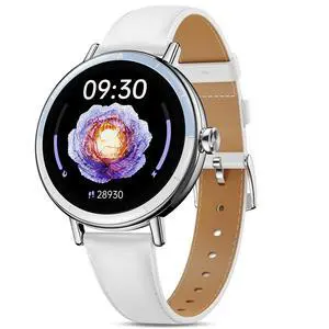 Smart Watches for Women, 1.27'' HD Round Ladies Fitness Trackers with Heart Rate/SpO2 Monitor Sleep/Calorie/Step Tracker 100+ Sports Modes IP68 Waterproof for Android/iOS, Silver/White Smart Watches for Women, 1.27'' HD Round Ladies Fitness Trackers with Heart Rate/SpO2 Monitor Sleep/Calorie/Step Tracker 100+ Sports Modes IP68 Waterproof for Android/iOS, Silver/White