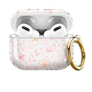 for Cute Airpods Pro 3 Case Clear, Soft TPU Air Pods Pro 3rd Generation Cover Protective Skin Girl Women with Gold Keychain for iPod Pro 3 Gen 2025 - Cute Pink Flower Bow for Cute Airpods Pro 3 Case Clear, Soft TPU Air Pods Pro 3rd Generation Cover Protective Skin Girl Women with Gold Keychain for iPod Pro 3 Gen 2025 - Cute Pink Flower Bow