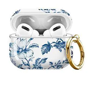 for Cute Airpods Pro 3 Case Clear, Soft TPU Air Pods Pro 3rd Generation Cover Protective Skin Girl Women with Gold Keychain for iPod Pro 3 Gen 2025 - Blue Flower for Cute Airpods Pro 3 Case Clear, Soft TPU Air Pods Pro 3rd Generation Cover Protective Skin Girl Women with Gold Keychain for iPod Pro 3 Gen 2025 - Blue Flower