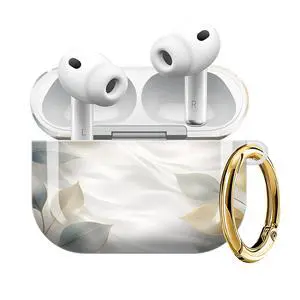 Compatible with AirPod Pro 3 Case (2025), Shockproof Dustproof Protective Cover with Cute Golden Keychain for Women & Girls - Golden Leaves Compatible with AirPod Pro 3 Case (2025), Shockproof Dustproof Protective Cover with Cute Golden Keychain for Women & Girls - Golden Leaves