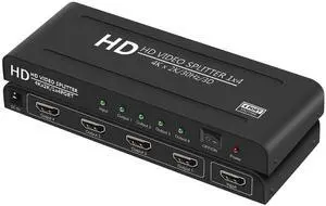 4K HDMI Splitter 1 in 4 Out - 1x4 Powered HDMI Splitter 4 Port Multi Monitor Outputs,Mirror/Copy Screen Only (Not Extend) Support 4Kx2K@30Hz 3D for PS4/Projector/HDTV 4K HDMI Splitter 1 in 4 Out - 1x4 Powered HDMI Splitter 4 Port Multi Monitor Outputs,Mirror/Copy Screen Only (Not Extend) Support 4Kx2K@30Hz 3D for PS4/Projector/HDTV