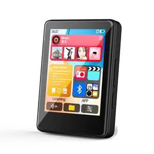 MP3 Player with Bluetooth, Mini Music Player with Built-in HD Speaker, MP3 Player for Kids, FM Radio, Voice Recorder, HiFi Sound, E-Book Function, Earphones Included Jet Black MP3 Player with Bluetooth, Mini Music Player with Built-in HD Speaker, MP3 Player for Kids, FM Radio, Voice Recorder, HiFi Sound, E-Book Function, Earphones Included Jet Black