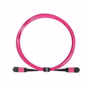 ® MPO Fiber Cable, Male to Female, 12 Fibers, Multimode-OM4, Magenta, for 40G QSFP+/100G QSFP28 transceiver, MTP Compatible. Type B, 3m (10ft) ® MPO Fiber Cable, Male to Female, 12 Fibers, Multimode-OM4, Magenta, for 40G QSFP+/100G QSFP28 transceiver, MTP Compatible. Type B, 3m (10ft)