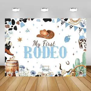 7x5ft Blue My First Rodeo Birthday Backdrop for Boy Western Cowboy 1st Birthday Decorations Retro Rodeo Party Banner Wild West Baby Shower Party Supplies 7x5ft Blue My First Rodeo Birthday Backdrop for Boy Western Cowboy 1st Birthday Decorations Retro Rodeo Party Banner Wild West Baby Shower Party Supplies