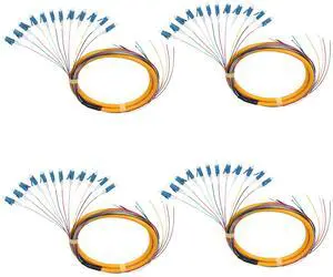 12 Strand LC/UPC OS2 Singlemode Fiber Optic Pigtail,4 Packs | 1.2m length, low loss, Singlemode Fiber Pigtail for Networks Communication System 12 Strand LC/UPC OS2 Singlemode Fiber Optic Pigtail,4 Packs | 1.2m length, low loss, Singlemode Fiber Pigtail for Networks Communication System