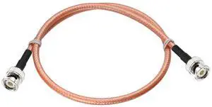 BNC Male to BNC Male Low Loss RG400 Coaxial Cable 1.6ft | for CB Amateur VHF UHF Ham Radio, Scanner Antenna, Oscilloscope Spectrum Analyzer BNC Male to BNC Male Low Loss RG400 Coaxial Cable 1.6ft | for CB Amateur VHF UHF Ham Radio, Scanner Antenna, Oscilloscope Spectrum Analyzer