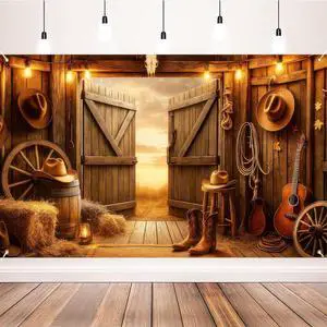 Cowboy Birthday Backdrop 71x43 in Celebration Wall Decor | Birthday Backdrop and Celebration Wall Banner for Party Wall, Photo Booth and Cake Table, Wild West Cowboy Artwork Cowboy Birthday Backdrop 71x43 in Celebration Wall Decor | Birthday Backdrop and Celebration Wall Banner for Party Wall, Photo Booth and Cake Table, Wild West Cowboy Artwork