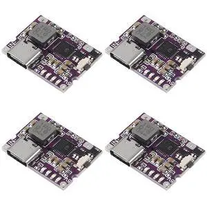 4Pcs Type-C USB 5V 3.1A Boost Converter Step-Up Power Module IP5310 Mobile Power Bank Accessories with Switch LED Indicator (Type-C 3.1A) 4Pcs Type-C USB 5V 3.1A Boost Converter Step-Up Power Module IP5310 Mobile Power Bank Accessories with Switch LED Indicator (Type-C 3.1A)