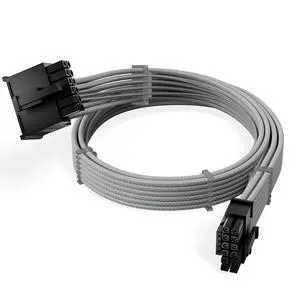 X-Enlazar 12V-2x6 PCIe 5.1 GPU Cable (600W) - 90-Degree Connector, Individually Sleeved with Braiding & Combs, 16AWG Wire, 600mm Length, Type-B Connector - Off White X-Enlazar 12V-2x6 PCIe 5.1 GPU Cable (600W) - 90-Degree Connector, Individually Sleeved with Braiding & Combs, 16AWG Wire, 600mm Length, Type-B Connector - Off White