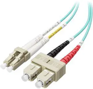 10Gb OM3 LC to SC Plenum Fiber Optic Cable, 22.9ft / 7m | OFNP Plenum Fiber Cable, Multimode Duplex, 50/125µm 10Gb OM3 LC to SC Plenum Fiber Optic Cable, 22.9ft / 7m | OFNP Plenum Fiber Cable, Multimode Duplex, 50/125µm