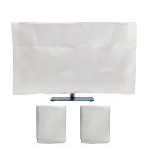 2 Pack Foam Flat Screen TV Cover, Fits Up to 70"L x 42"W, Waterproof, Poly Foam, White 2 Pack Foam Flat Screen TV Cover, Fits Up to 70"L x 42"W, Waterproof, Poly Foam, White