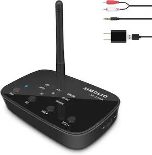 HiFi Bluetooth Receiver for Home Stereo with aptX HD & LL JH-212A | 197FT Wireless Audio Adapter with EQ & Codec Display, RCA Output, Volume Control for Speakers, Amplifiers & Music Streaming HiFi Bluetooth Receiver for Home Stereo with aptX HD & LL JH-212A | 197FT Wireless Audio Adapter with EQ & Codec Display, RCA Output, Volume Control for Speakers, Amplifiers & Music Streaming