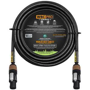 20 Foot - WBC-PRO-SPEAKER-12 AWG (2 Core Config.) High-Purity OFC (99.99%) Pro-Grade High-Definition Loudspeaker/DJ/PA Speaker Cable with Neutrik NL2FXX-W-S 2-Pole Silver SpeakON Connectors 20 Foot - WBC-PRO-SPEAKER-12 AWG (2 Core Config.) High-Purity OFC (99.99%) Pro-Grade High-Definition Loudspeaker/DJ/PA Speaker Cable with Neutrik NL2FXX-W-S 2-Pole Silver SpeakON Connectors
