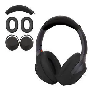 3 Set Case Cover for Sony WH-1000XM4/WH-1000XM3 Headphones, 1000XM4/1000XM3 EarPad Cover/Ear Cover/Headband Cover Protector, Sweat Proof Soft Silicone Headphones Accessories (Black) 3 Set Case Cover for Sony WH-1000XM4/WH-1000XM3 Headphones, 1000XM4/1000XM3 EarPad Cover/Ear Cover/Headband Cover Protector, Sweat Proof Soft Silicone Headphones Accessories (Black)