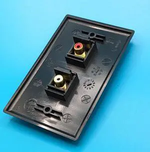 Black 1 Port RCA Red 1 Port RCA White Wall Plate Black 1 Port RCA Red 1 Port RCA White Wall Plate