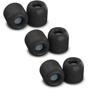 Memory Foam Replacement Ear Tips, Black, Medium (3 Pairs) | For Bang and Olufsen Play Beoplay Earbuds, Ultimate Comfort, Secure Fit, Superior Noise Isolation Memory Foam Replacement Ear Tips, Black, Medium (3 Pairs) | For Bang and Olufsen Play Beoplay Earbuds, Ultimate Comfort, Secure Fit, Superior Noise Isolation
