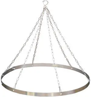 Silver Metallic Ceiling Drapes Hanging Kit 24 Inches Hoop Metal Hardware Kit for Wedding Drapes Decorations Silver Metallic Ceiling Drapes Hanging Kit 24 Inches Hoop Metal Hardware Kit for Wedding Drapes Decorations