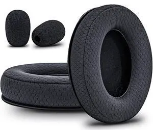 Revolver Ear Pads for Cloud Revolver/Revolver S Headset I Thicker 1 Inch Enhanced Memory Foam - Breathable Mesh Upgrade More Comfort by Revolver Ear Pads for Cloud Revolver/Revolver S Headset I Thicker 1 Inch Enhanced Memory Foam - Breathable Mesh Upgrade More Comfort by