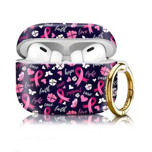 Compatiable with AirPod Pro 2nd/1st Generation Case,Lightweight & Durable Resistant Hard Case with Keychain,Stylish Design AirPod Case Cover for Women(Pink Ribbon Bow) Compatiable with AirPod Pro 2nd/1st Generation Case,Lightweight & Durable Resistant Hard Case with Keychain,Stylish Design AirPod Case Cover for Women(Pink Ribbon Bow)