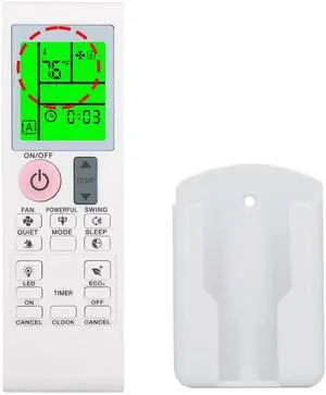 Replacement for Daikin White Remote Control with Wall Holder 2531835 2543304 Replacement for Daikin White Remote Control with Wall Holder 2531835 2543304