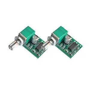 2PCS PAM8403 3W Stereo Audio Power Amplifier Board Module Super Mini DC 5V with Volume Control Potentionmeter 2PCS PAM8403 3W Stereo Audio Power Amplifier Board Module Super Mini DC 5V with Volume Control Potentionmeter