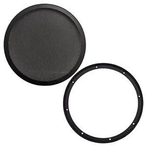GRL-10 10-Inch 2-Piece Heavy-Duty Steel Mesh Car Speaker Subwoofer Grill Cover, Black GRL-10 10-Inch 2-Piece Heavy-Duty Steel Mesh Car Speaker Subwoofer Grill Cover, Black