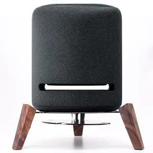 Wooden Stand for Echo Studio and Homepod 2nd/1st Gen Smart Speaker, Stable Desktop Mount for Better Sound and Home Decoration (Black Walnut) Wooden Stand for Echo Studio and Homepod 2nd/1st Gen Smart Speaker, Stable Desktop Mount for Better Sound and Home Decoration (Black Walnut)