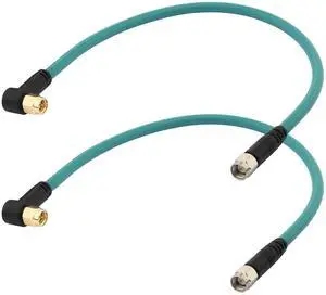 1ft 2-Pack SMA Male to SMA Male RG142 Coaxial Cable Jumper 50 Ohm | Double-Shielded & Molded for Durability 12in SMA Cable | for VNA, SWR Meter, Industrial Test, Spectrum Analyzer, Base Station 1ft 2-Pack SMA Male to SMA Male RG142 Coaxial Cable Jumper 50 Ohm | Double-Shielded & Molded for Durability 12in SMA Cable | for VNA, SWR Meter, Industrial Test, Spectrum Analyzer, Base Station
