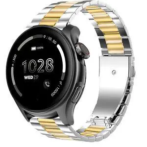 Compatible with Cubitt Viva Pro Smart Watch Band, Quick Release Stainless Steel Metal Replacement Strap Bracelet Compatible for Cubitt Viva Pro, Viva, Aura Pro 2, 1 / Aura 2, 1 / Terra Smart Watch Compatible with Cubitt Viva Pro Smart Watch Band, Quick Release Stainless Steel Metal Replacement Strap Bracelet Compatible for Cubitt Viva Pro, Viva, Aura Pro 2, 1 / Aura 2, 1 / Terra Smart Watch