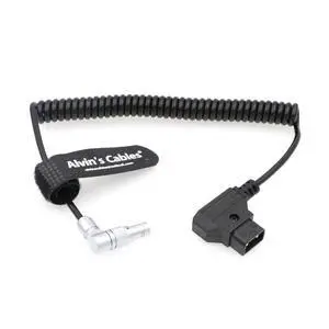 Rotatable Right Angle 2 pin to D tap Coiled Power Cable for VAXIS 1000S Transmitter 9 O'clock Direction 2 Pin Rotatable Right Angle 2 pin to D tap Coiled Power Cable for VAXIS 1000S Transmitter 9 O'clock Direction 2 Pin