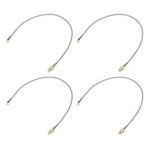 4Pcs MMCX Male Right Angle to SMA Female Bulkhead,Pigtail Antenna Coaxial RF1.37 Low Loss Cable,RF Coaxial Connector,8inch 4Pcs MMCX Male Right Angle to SMA Female Bulkhead,Pigtail Antenna Coaxial RF1.37 Low Loss Cable,RF Coaxial Connector,8inch