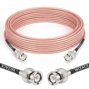 20ft BNC Male to Male Cable, RG316 Low Loss BNC Male to Male Extension Coax Cable for Antenna Analyzer, CB Radio, Security CCTV Camera 20ft BNC Male to Male Cable, RG316 Low Loss BNC Male to Male Extension Coax Cable for Antenna Analyzer, CB Radio, Security CCTV Camera