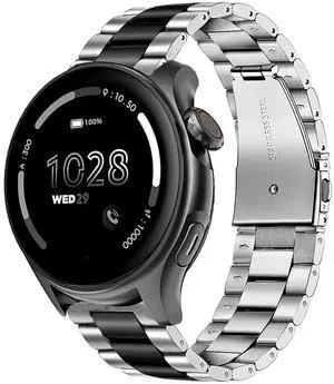 Compatible with Cubitt Viva Pro Smart Watch Band, Quick Release Stainless Steel Metal Replacement Strap Bracelet Compatible for Cubitt Viva Pro, Viva, Aura Pro 2, 1 / Aura 2, 1 / Terra Smart Watch Compatible with Cubitt Viva Pro Smart Watch Band, Quick Release Stainless Steel Metal Replacement Strap Bracelet Compatible for Cubitt Viva Pro, Viva, Aura Pro 2, 1 / Aura 2, 1 / Terra Smart Watch