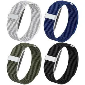 4 Pack Nylon Bands for Hume Band Replacement Strap 1.0, Soft Breathable Fitness Tracker Hume Health Bands Loop Sport Replacement Wristband for Hume Health Band 1.0 for Men Women Workouts Sleep Daily 4 Pack Nylon Bands for Hume Band Replacement Strap 1.0, Soft Breathable Fitness Tracker Hume Health Bands Loop Sport Replacement Wristband for Hume Health Band 1.0 for Men Women Workouts Sleep Daily