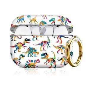 Compatible with AirPod Pro 3 Case 2025,Shockproof Hard Protective Case,Wireless Charging Compatible, Trendy Elegant Design Cover for Women Men(Colorful Dinosaur Skeletons) Compatible with AirPod Pro 3 Case 2025,Shockproof Hard Protective Case,Wireless Charging Compatible, Trendy Elegant Design Cover for Women Men(Colorful Dinosaur Skeletons)