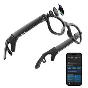 Smart Glasses with Camera, Bluetooth Music, 800W HD Camera Glasses for Video Recording, Photo Shooting, Voice Recording, AI Glasses for Men Women (W3-White) Smart Glasses with Camera, Bluetooth Music, 800W HD Camera Glasses for Video Recording, Photo Shooting, Voice Recording, AI Glasses for Men Women (W3-White)