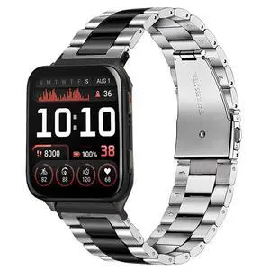 Compatible with Garmin Venu X1 Bands, Quick Release Stainless Steel Metal Replacement Straps Compatible with Garmin Venu X1 Smartwatch Compatible with Garmin Venu X1 Bands, Quick Release Stainless Steel Metal Replacement Straps Compatible with Garmin Venu X1 Smartwatch