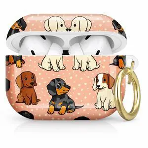Compatible with AirPod Pro 2nd/1st Generation Case Cover with Key Chain,Full Protective Shockproof Wireless Headphone Case for Airpod Pro 2023/2022/2019(Cute Dachshund) Compatible with AirPod Pro 2nd/1st Generation Case Cover with Key Chain,Full Protective Shockproof Wireless Headphone Case for Airpod Pro 2023/2022/2019(Cute Dachshund)