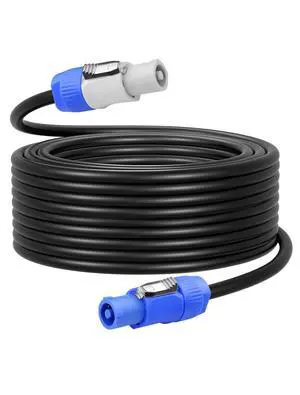 PowerCon Power Cable, 16AWG AC PowerCon Input to PowerCon Output 3 Pin Power Extension Cable for Stage Lights, LED Screens, Moving Heads & Pro Audio and More (16.4ft/5m) PowerCon Power Cable, 16AWG AC PowerCon Input to PowerCon Output 3 Pin Power Extension Cable for Stage Lights, LED Screens, Moving Heads & Pro Audio and More (16.4ft/5m)