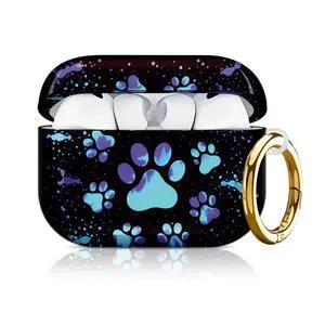 Compatible with AirPod Pro 3 Case 2025,Shockproof Hard Protective Case,Wireless Charging Compatible, Trendy Elegant Design Cover for Women Men(Glowing Paw Prints) Compatible with AirPod Pro 3 Case 2025,Shockproof Hard Protective Case,Wireless Charging Compatible, Trendy Elegant Design Cover for Women Men(Glowing Paw Prints)